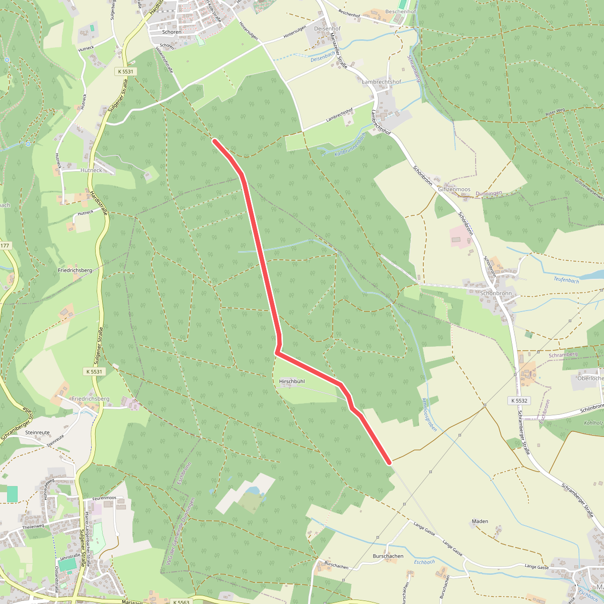 Feurenmoos Hülsenwald - Herrenwald