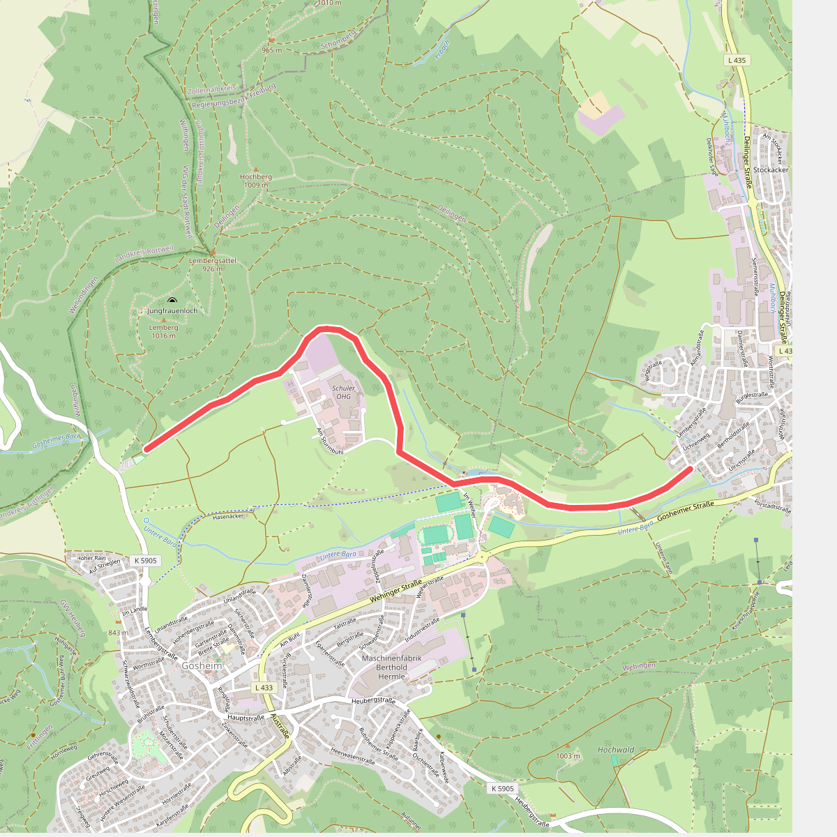 Unter dem Lemberg - Wehingen