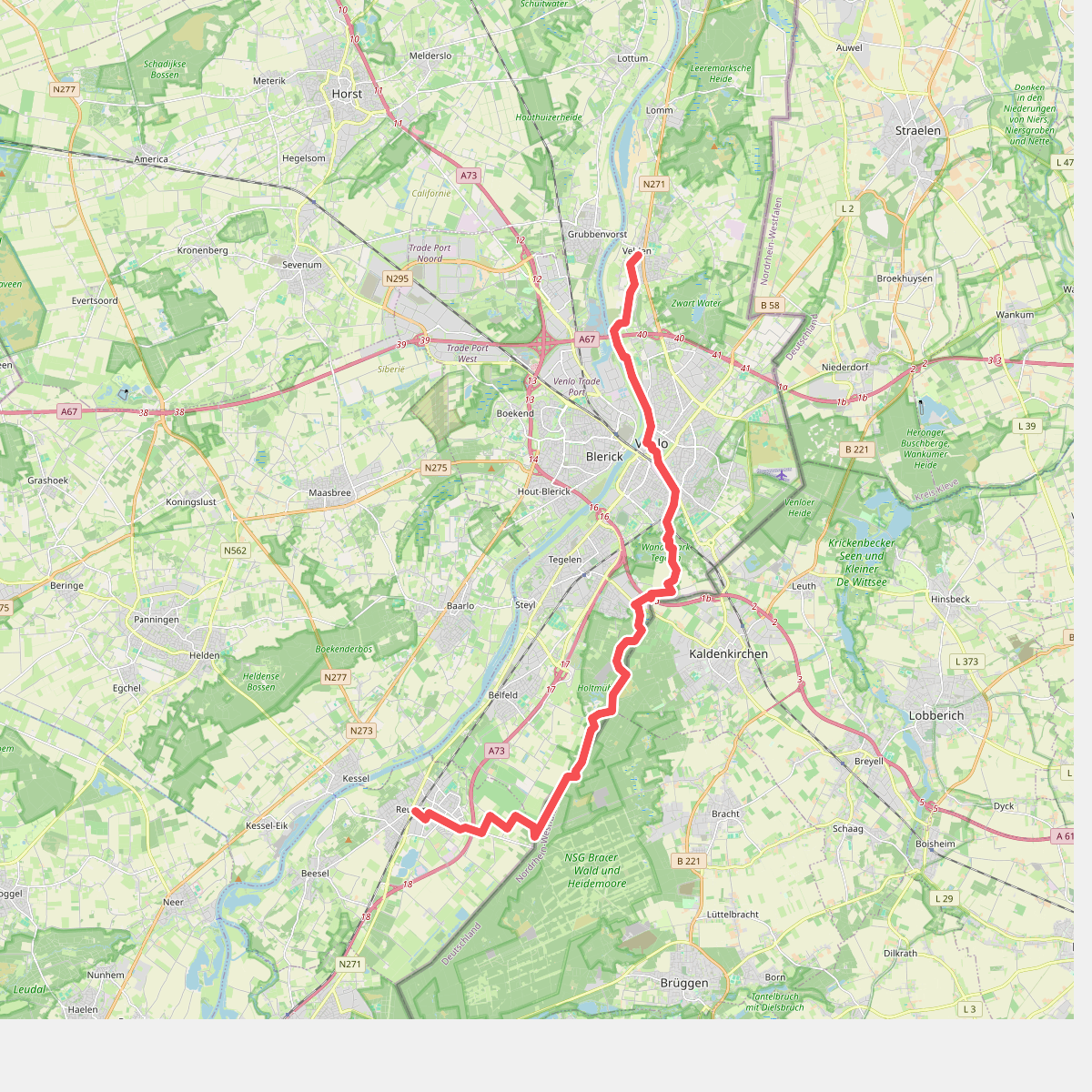 Velden naar Reuver - "Langs velden en wegen" · NederRandpad etappe 25