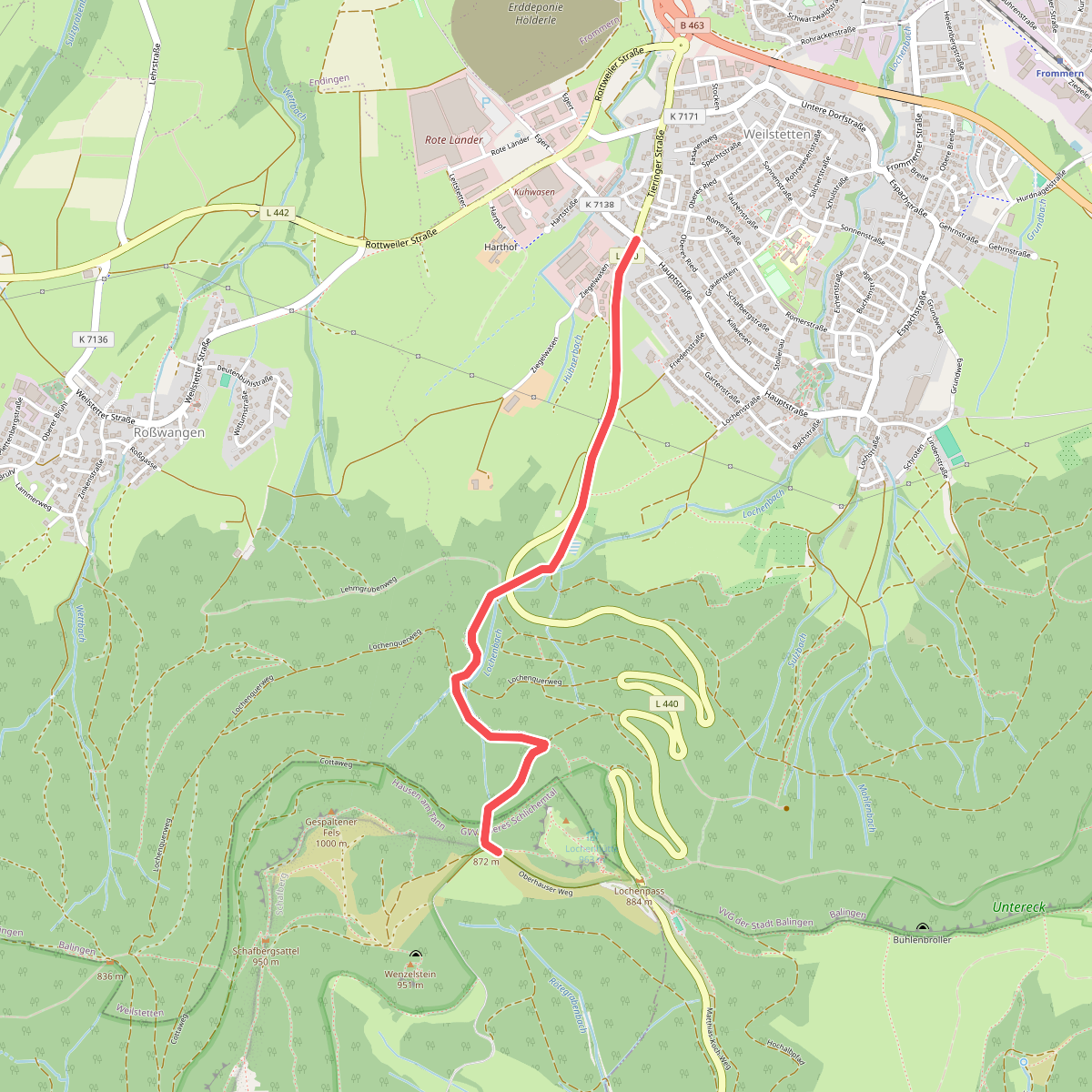 Weilstetten - Lochenstein West