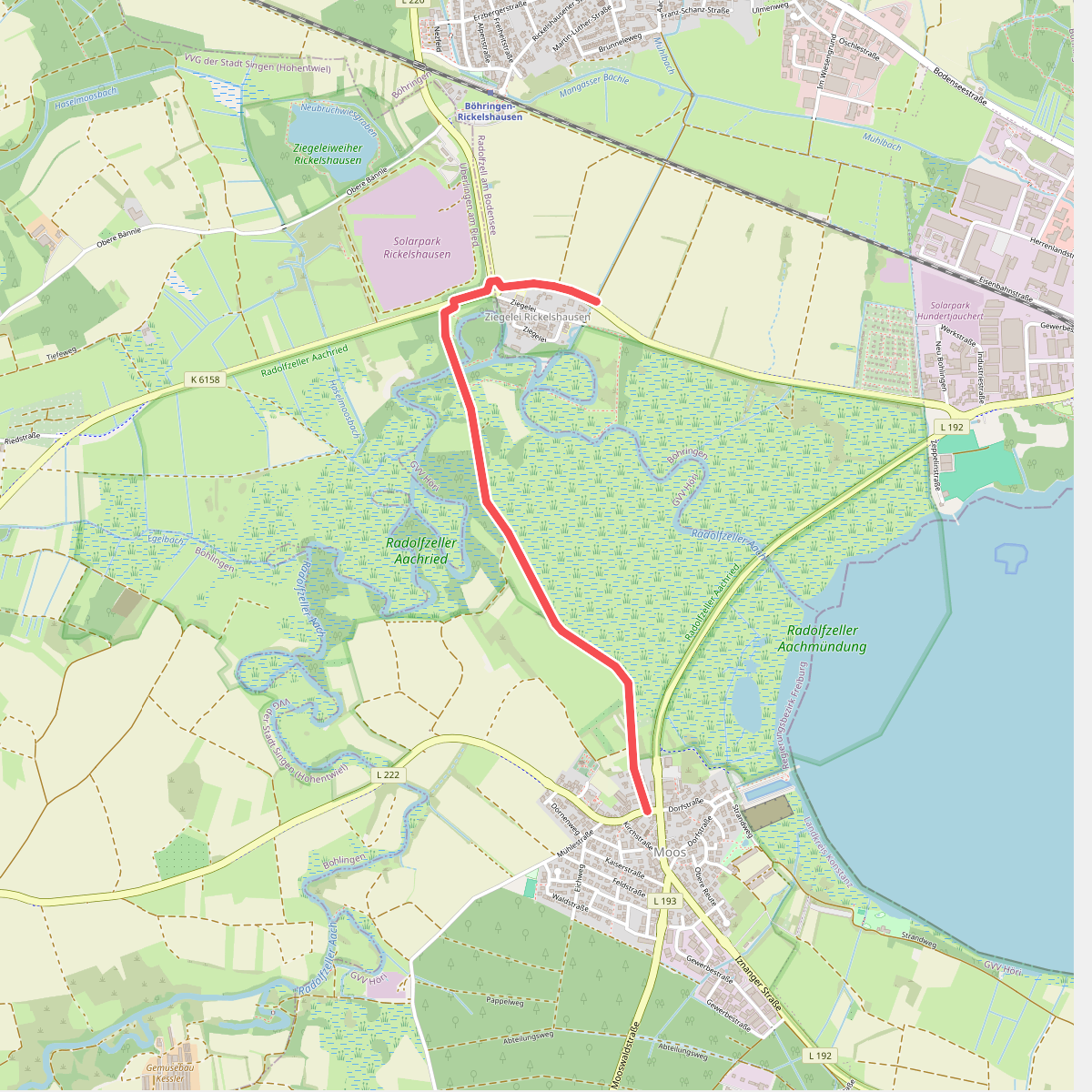Moos Böhringer Straße - Riedwiesen
