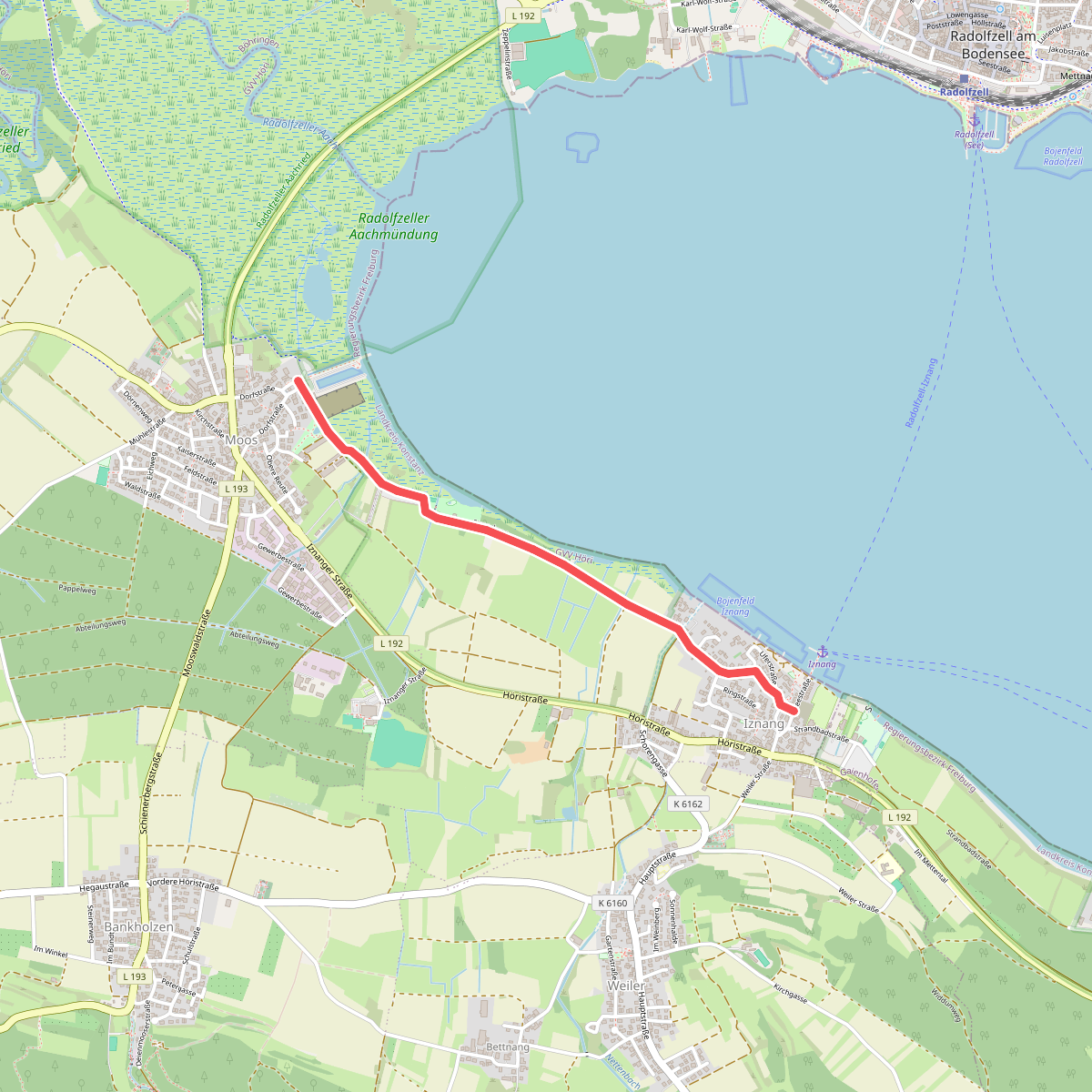 Iznang Landesteg - Moos Bootshafen
