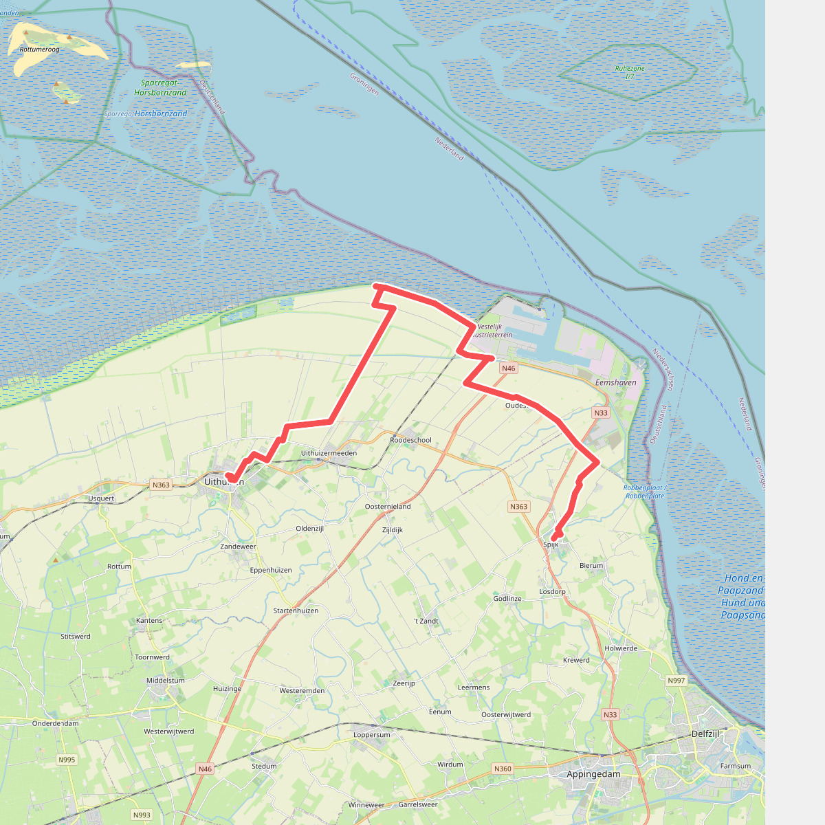 Uithuizen naar Spijk - "Noordkaap" · NederRandpad etappe 81