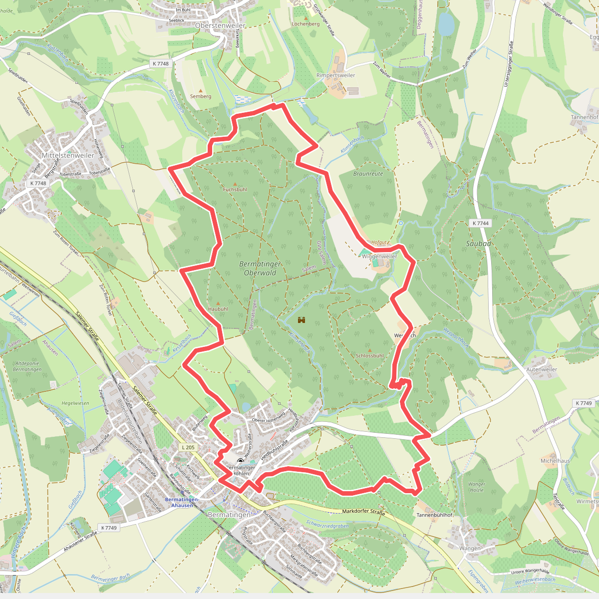 Premiumwanderweg Bermatinger Waldwiesen