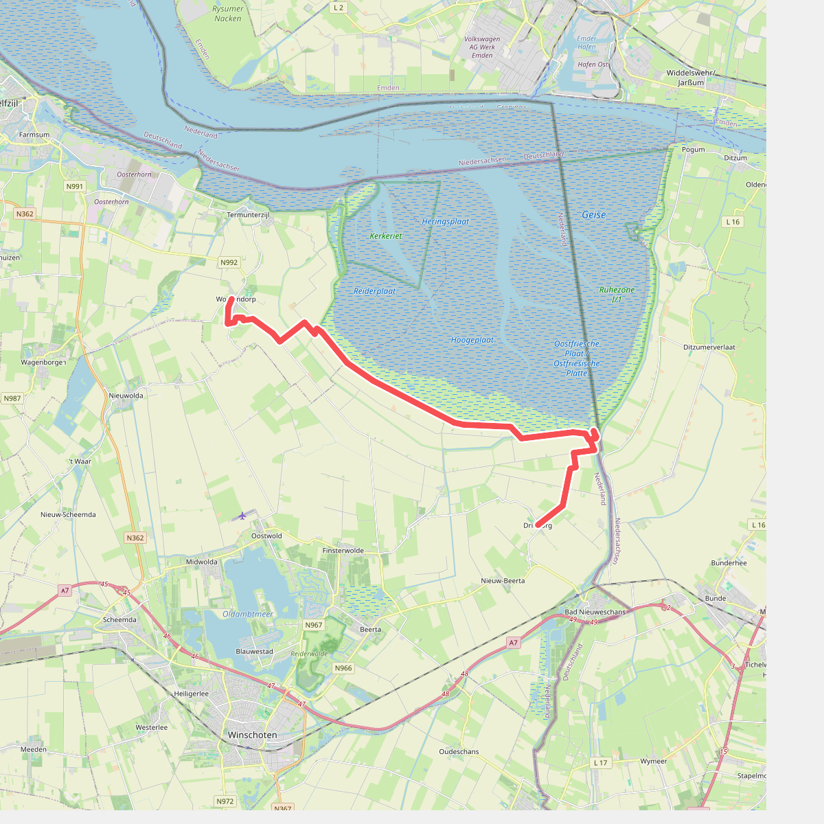Woldendorp naar Drieborg - "De Kiekkaaste" · NederRandpad etappe 84