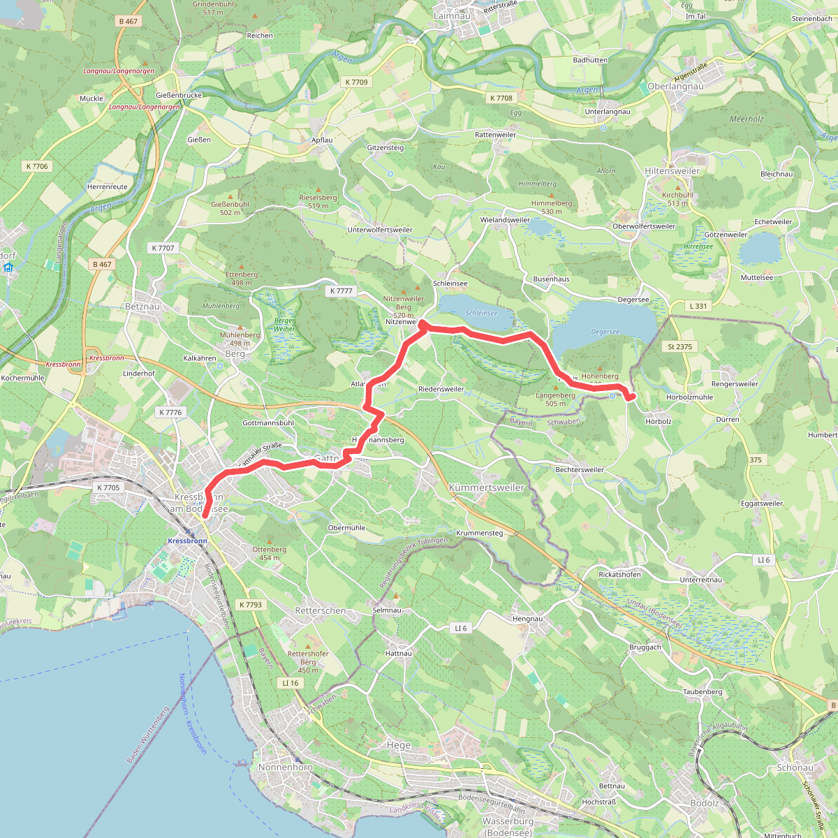 blaues Minus Kressbronn - Hörbolz