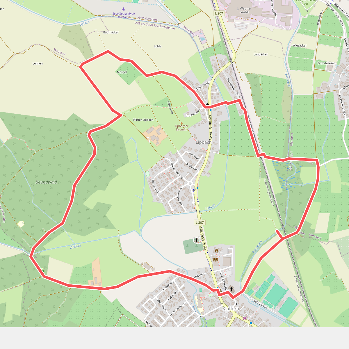 Ortsrundweg Kluftern - Nordrunde