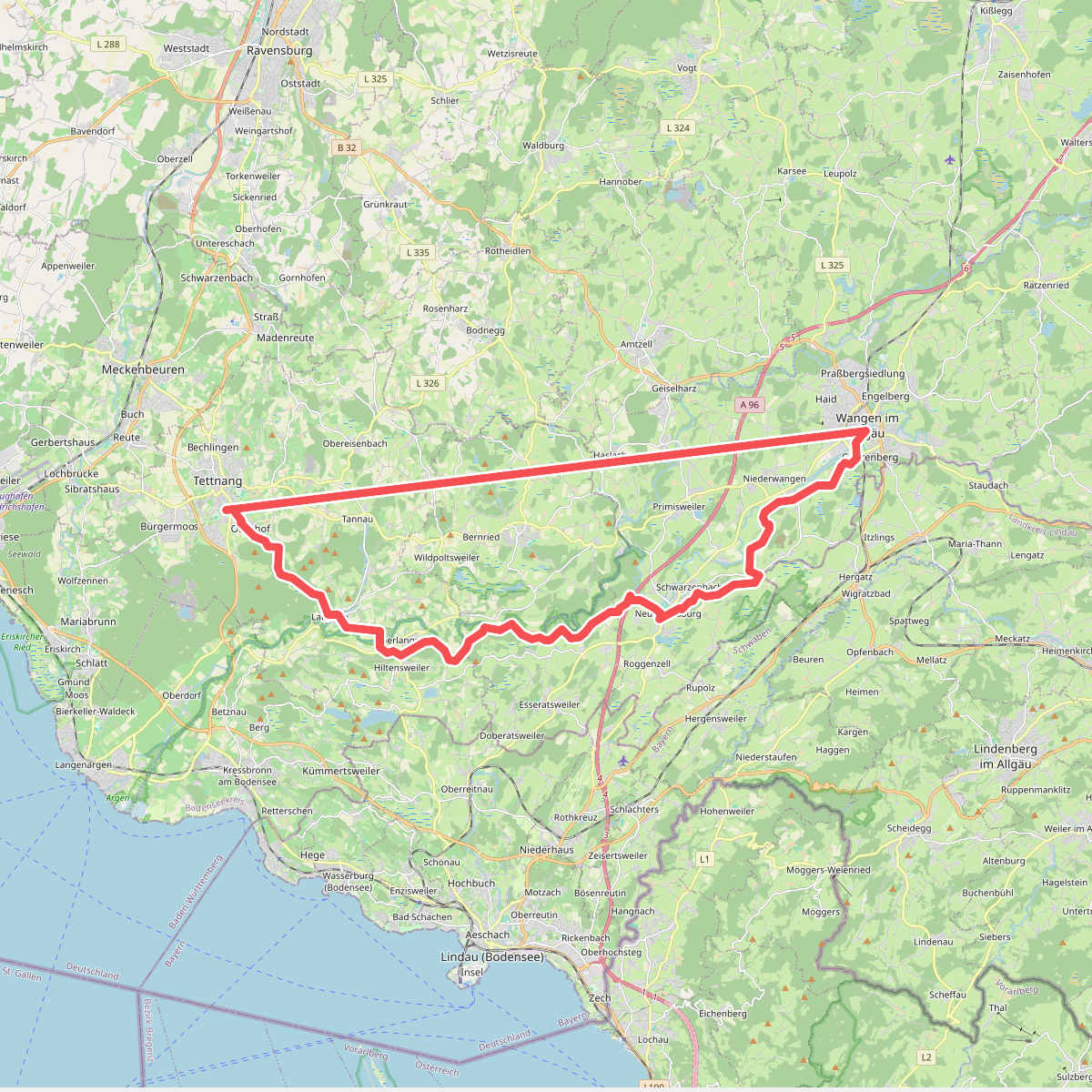 rotes Plus Tettnang - Wangen