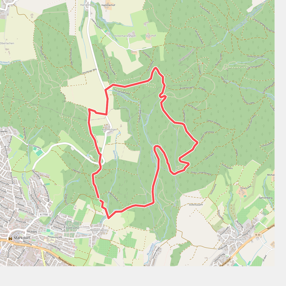 Wanderwege Markdorf: Eulenweg