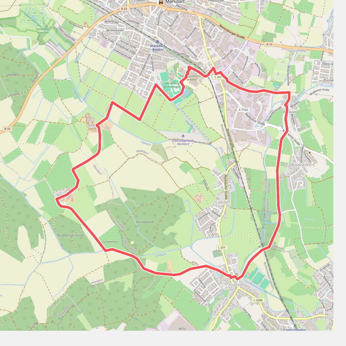 Wanderwege Markdorf: Hasenweg