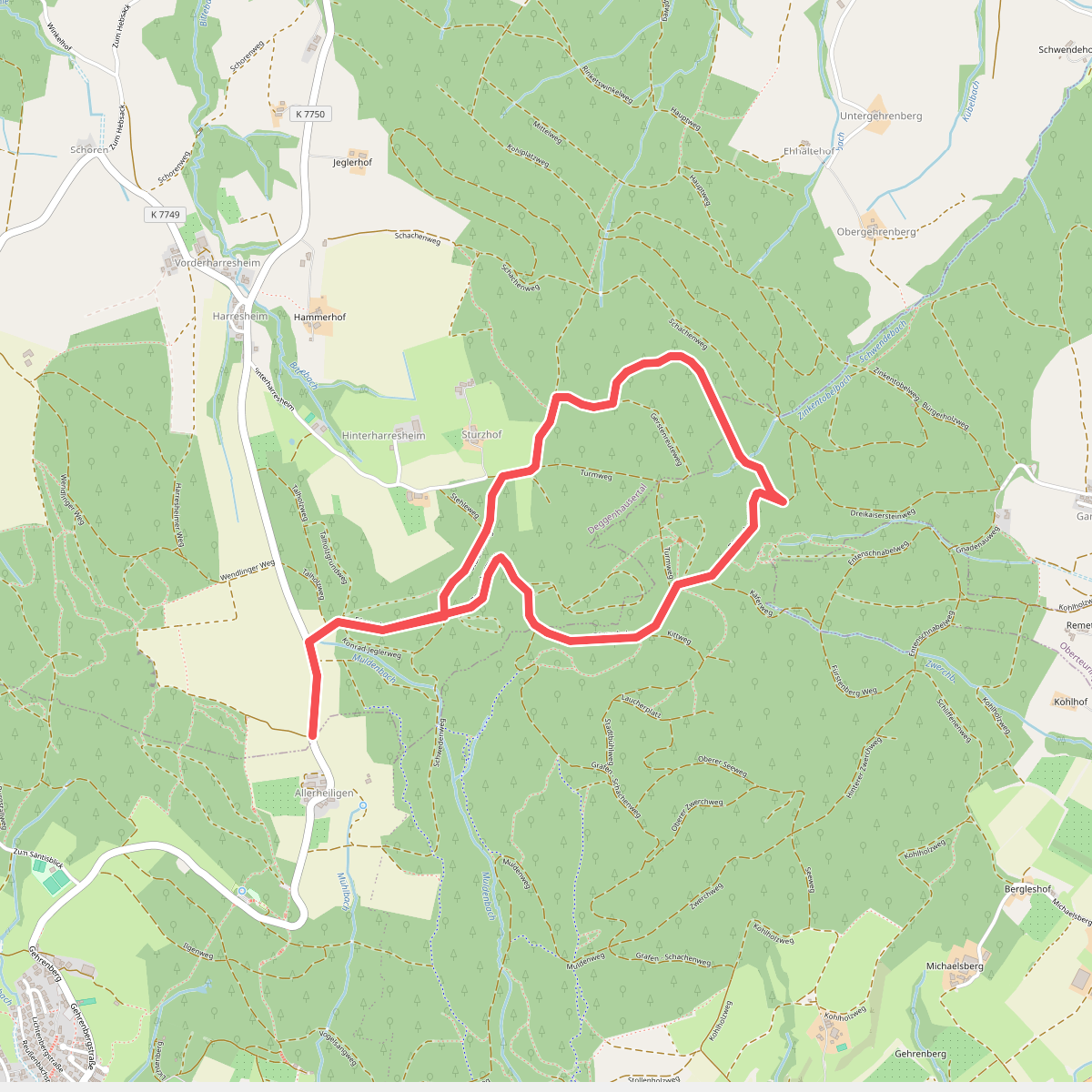 Wanderwege Markdorf: Wildschweinweg