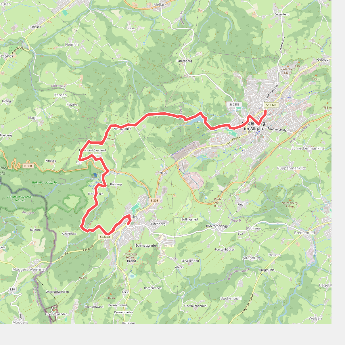 Wandertrilogie Etappe 39 Scheidegg-Lindenberg