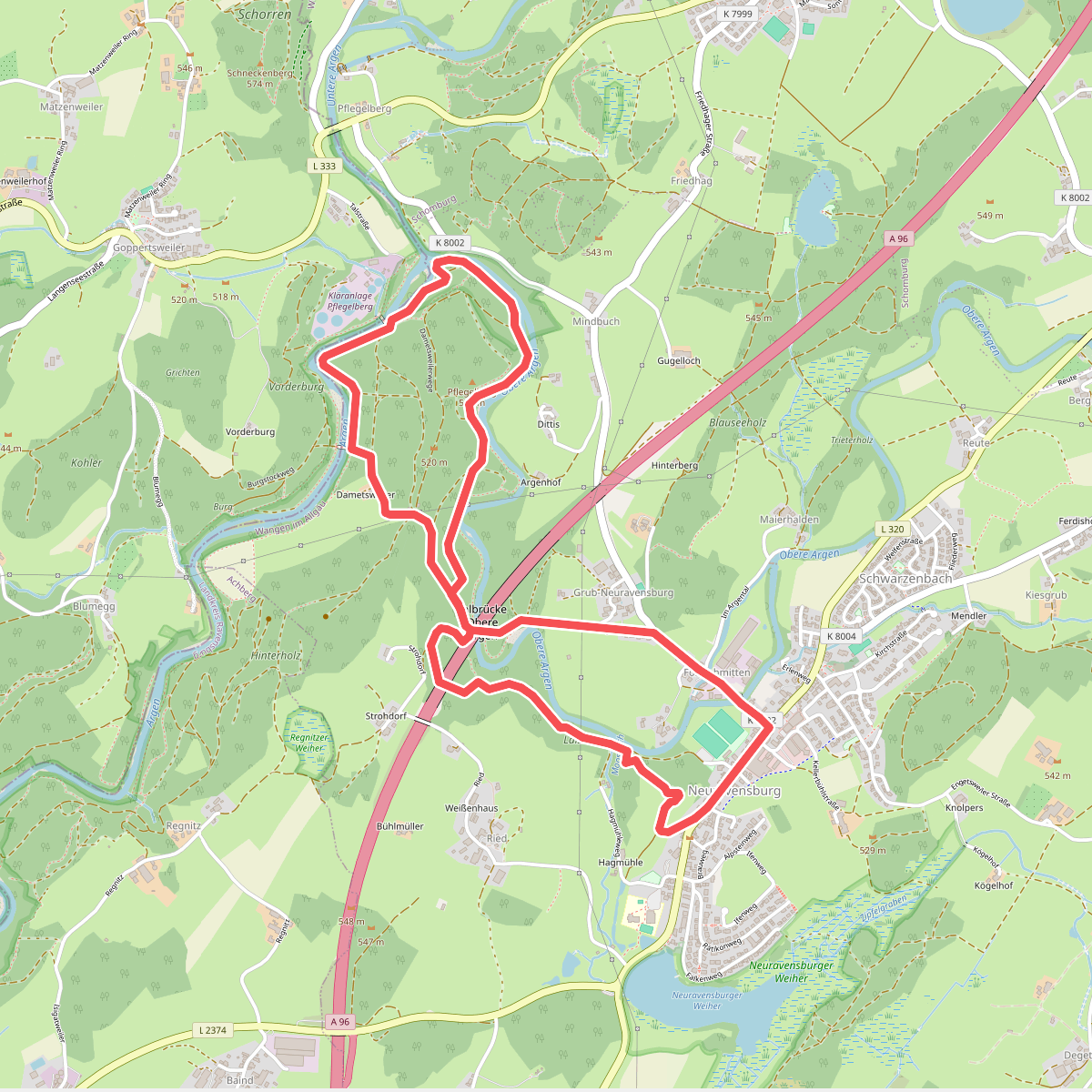 Wanderweg 10 Wangen im Allgäu