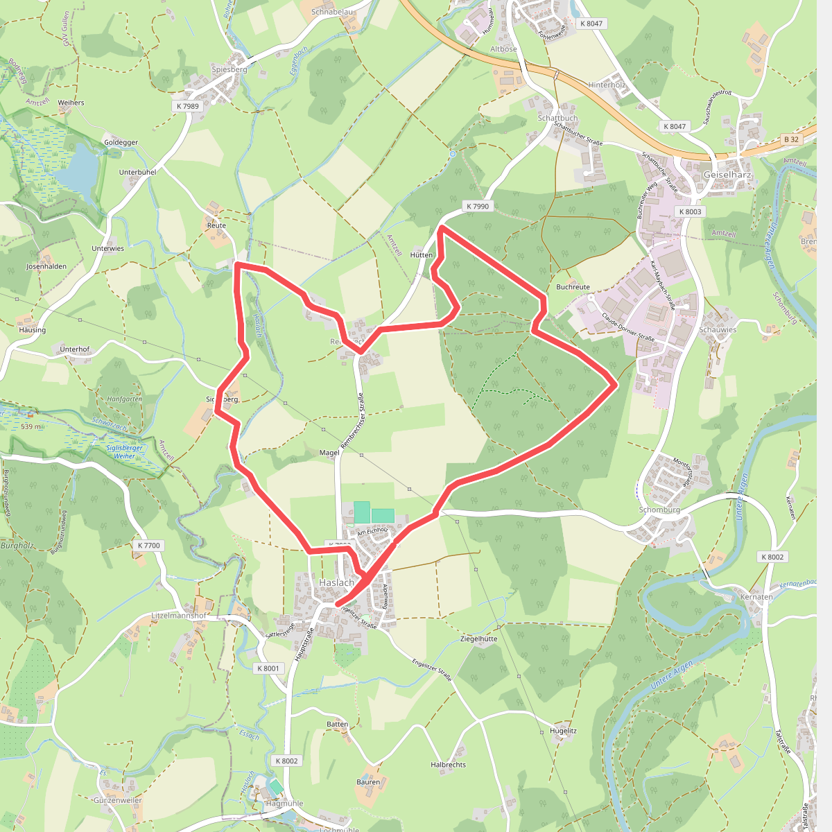 Wanderweg 13 Wangen im Allgäu