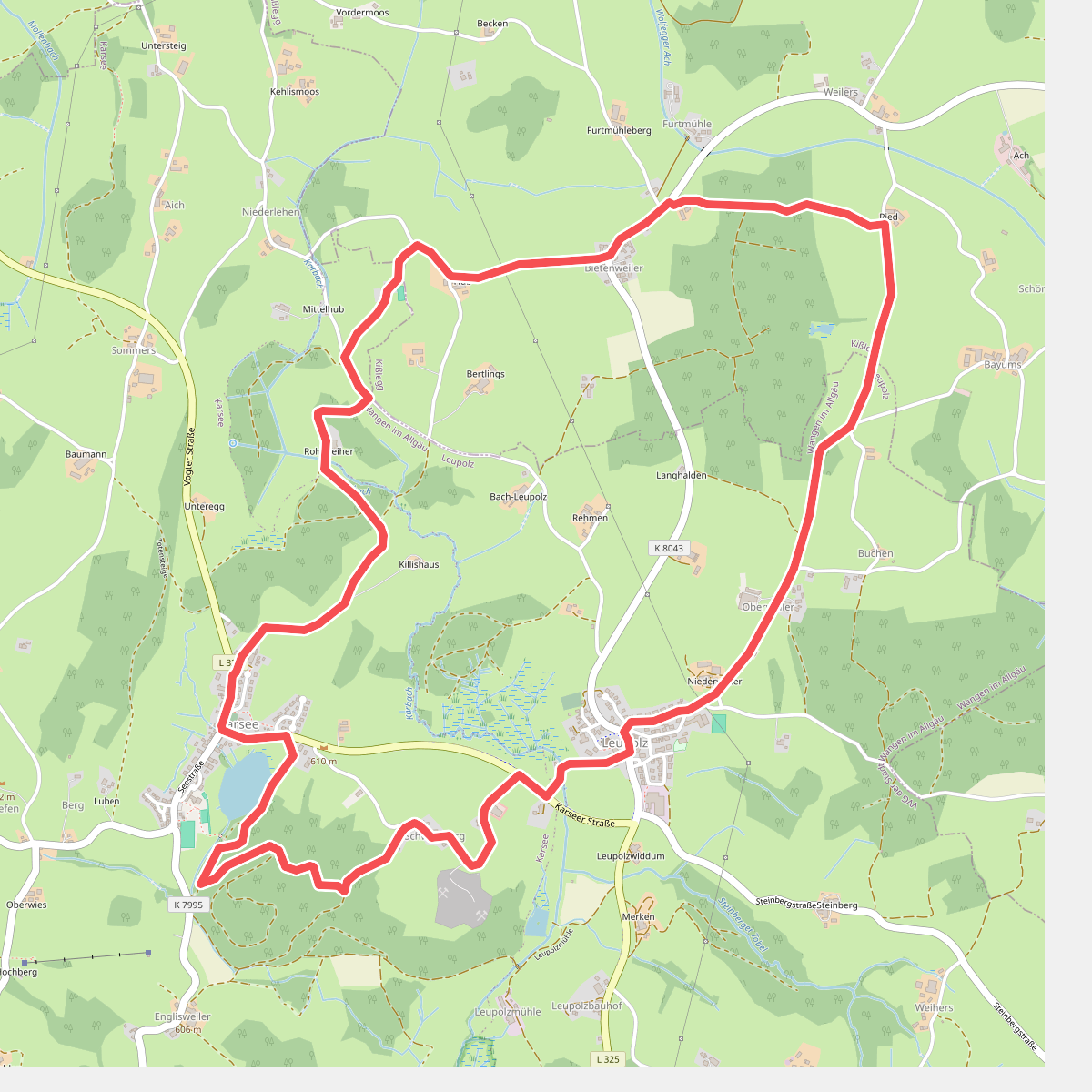 Wanderweg 16 Wangen im Allgäu