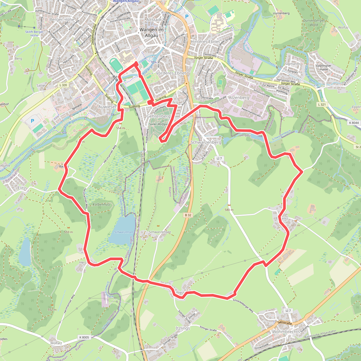Wanderweg 7 Wangen im Allgäu