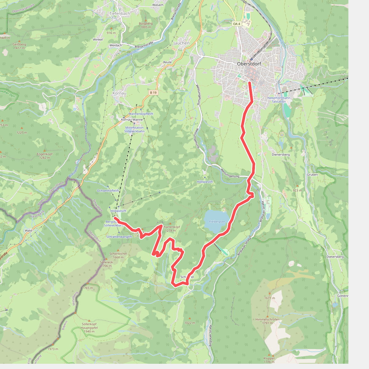 H - Vom Schönblick nach Hochleite