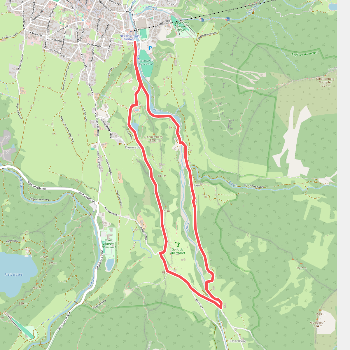 M - Über den Moorweiher ins Trettachtal