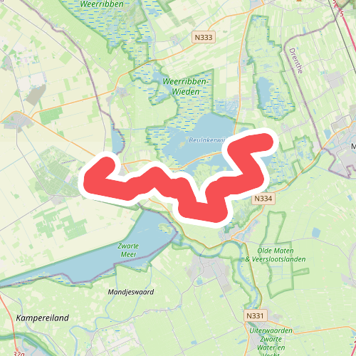 Wanneperveen - Vollenhove · Weerribben wiedenpad etappe 3