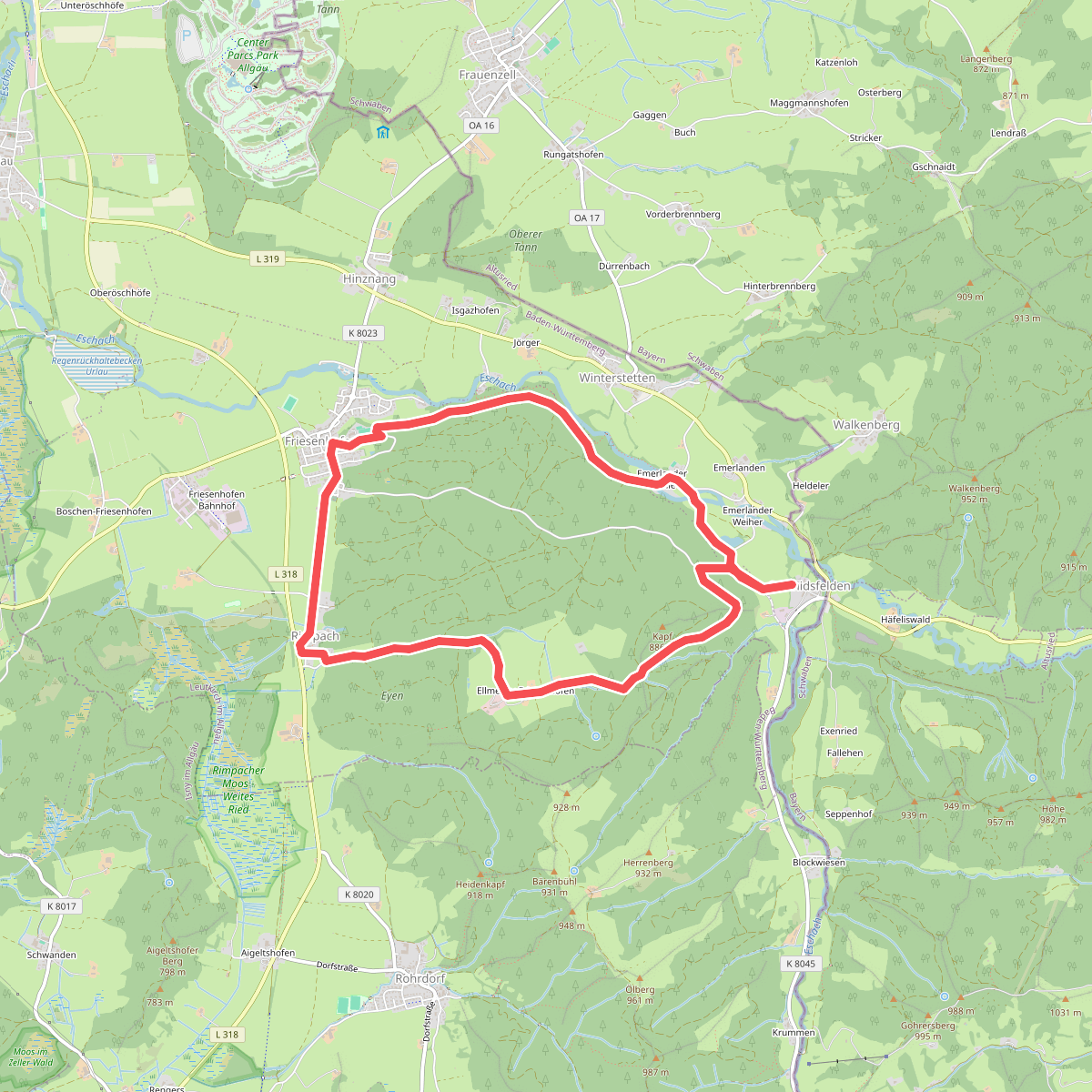 5 - Von Friesenhofen ins Glasmacherdorf Schmidsfelden