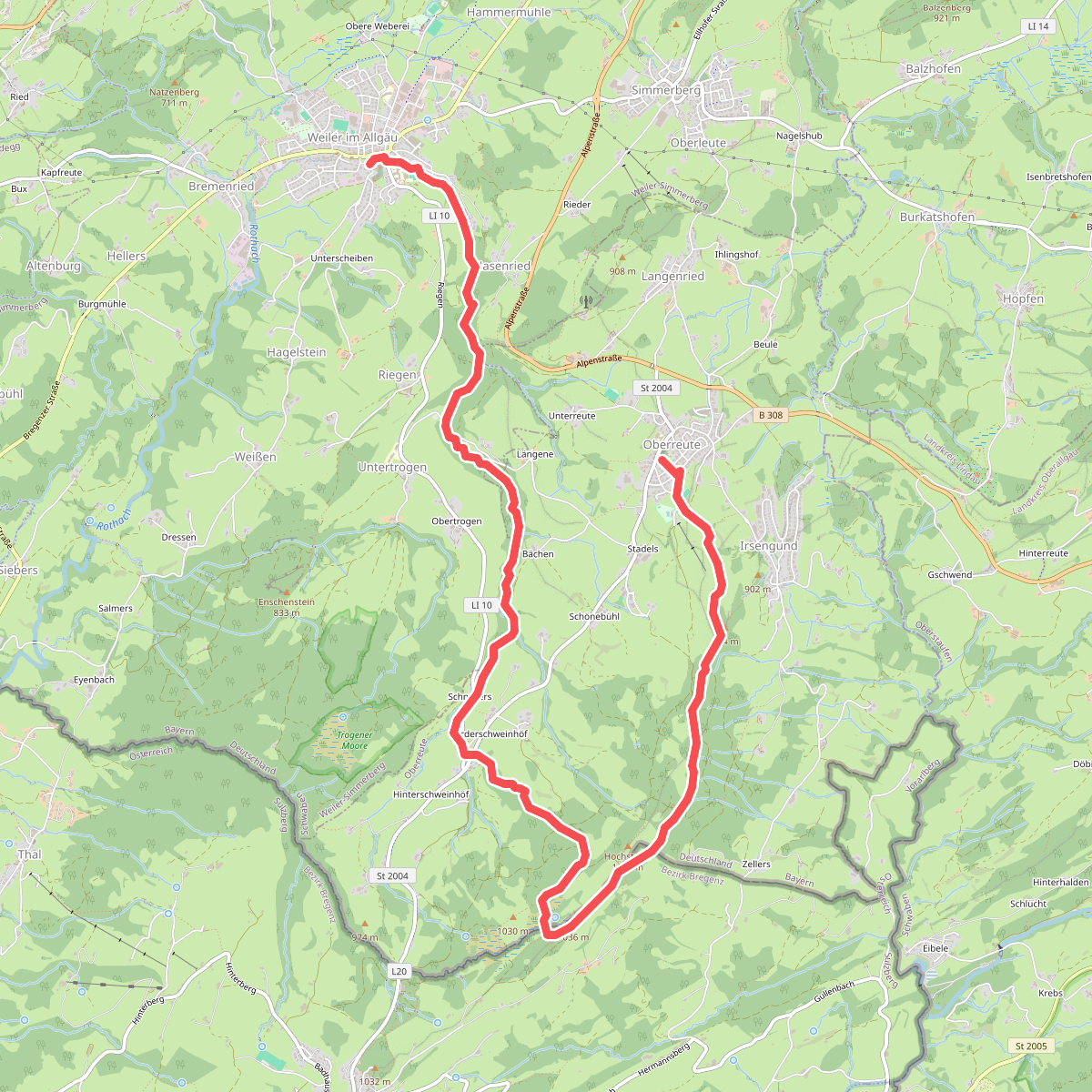 Wandertrilogie Etappe 37 Oberreute-Weiler
