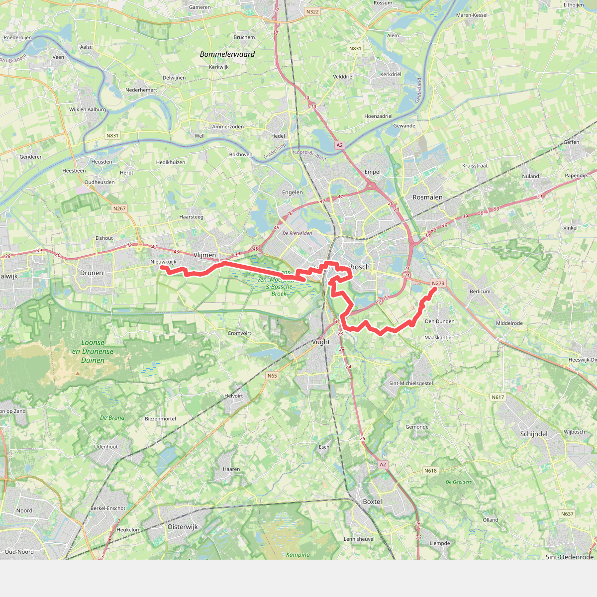 Nieuwkuijk - Poeldonk · Hertogenpad etappe 4