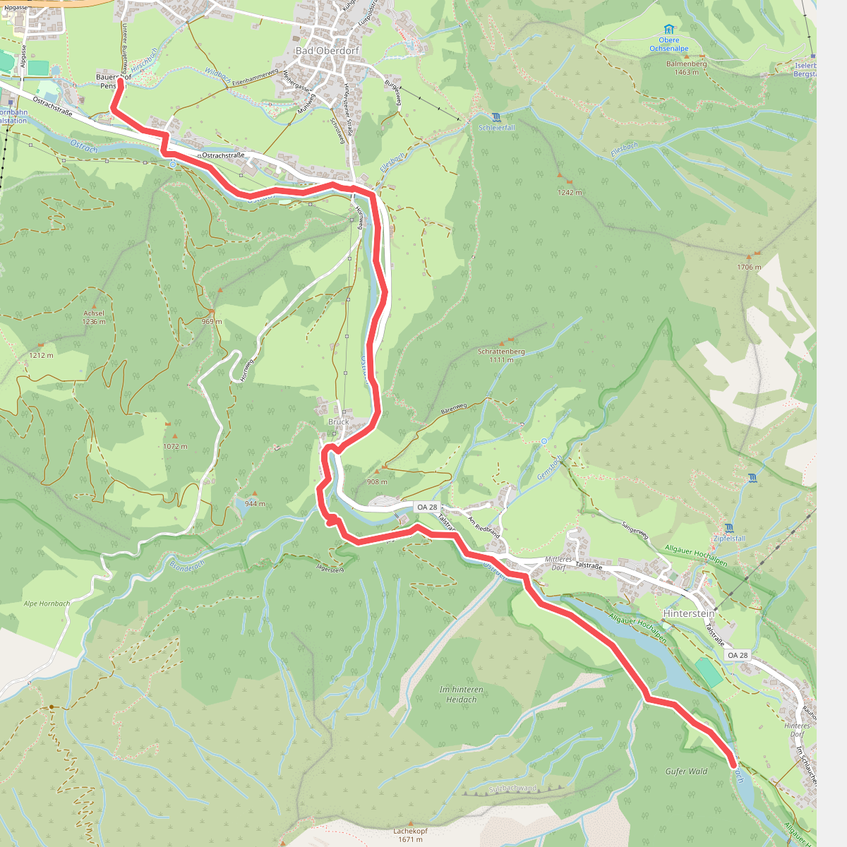 Wandertrilogie Himmelsstürmer Etappe 20 Schwarzenberghütte/Hinterstein - Bad Hindelang