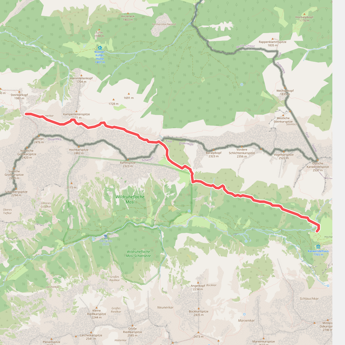 Wanderweg 269 (Gjaidsteig)