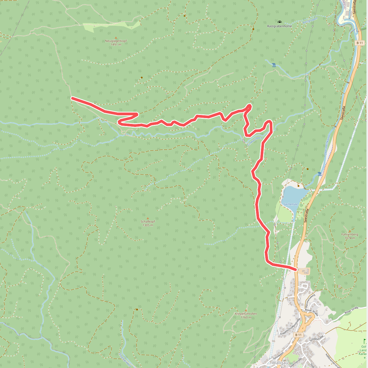 Wanderweg 470 (blau)
