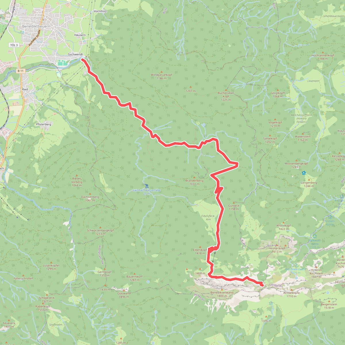 Wanderweg 456 - Isarwinkel