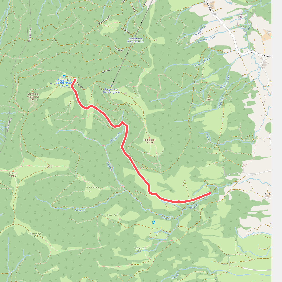 Wanderweg B 1 - Isarwinkel