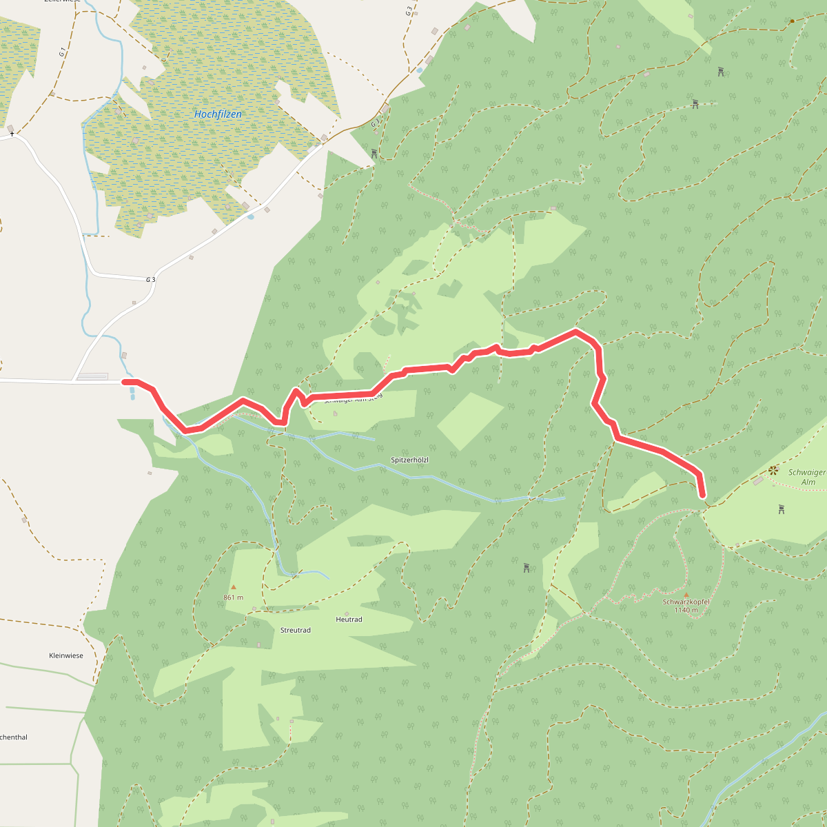 Wanderweg G 4 - Isarwinkel