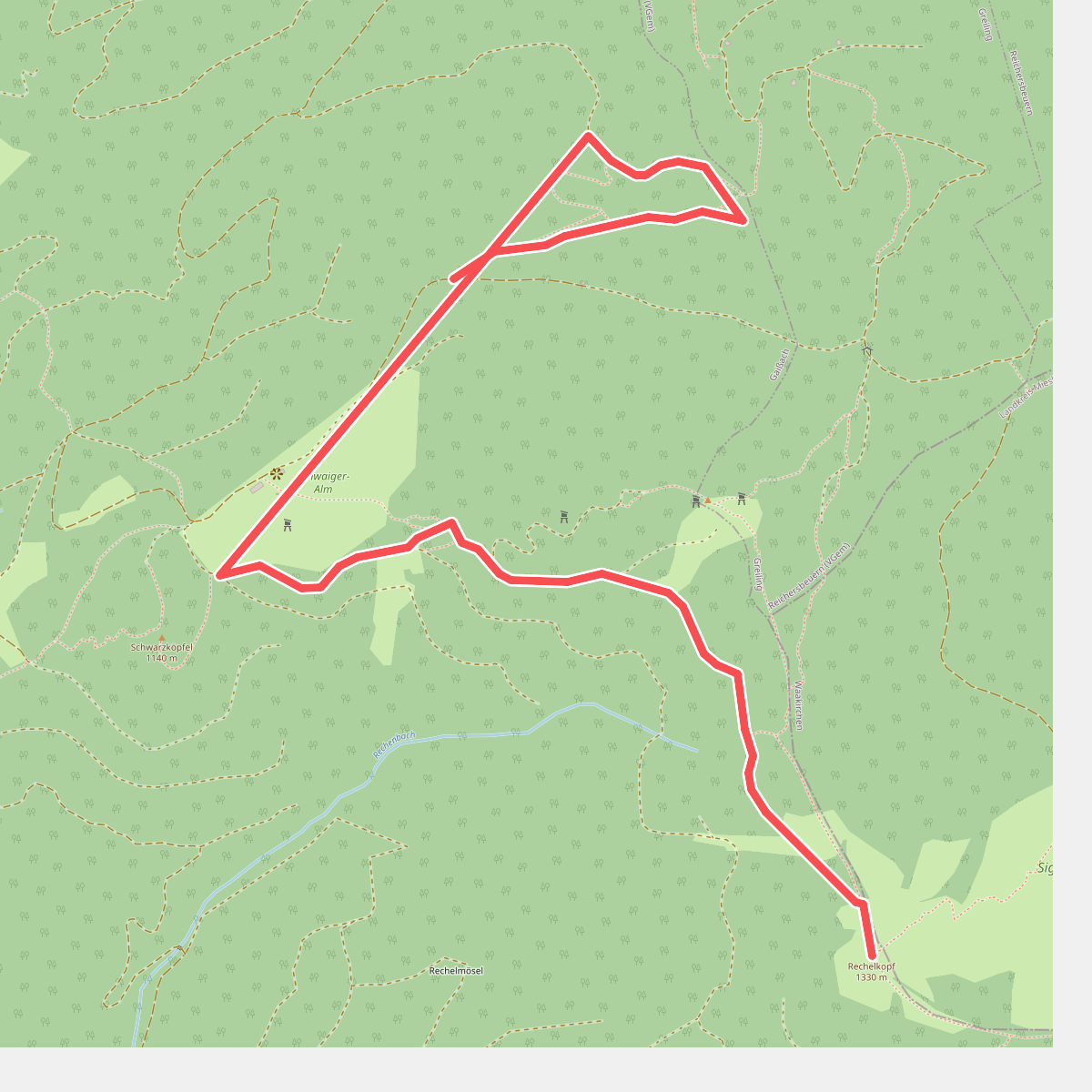 Wanderweg G 5 - Isarwinkel