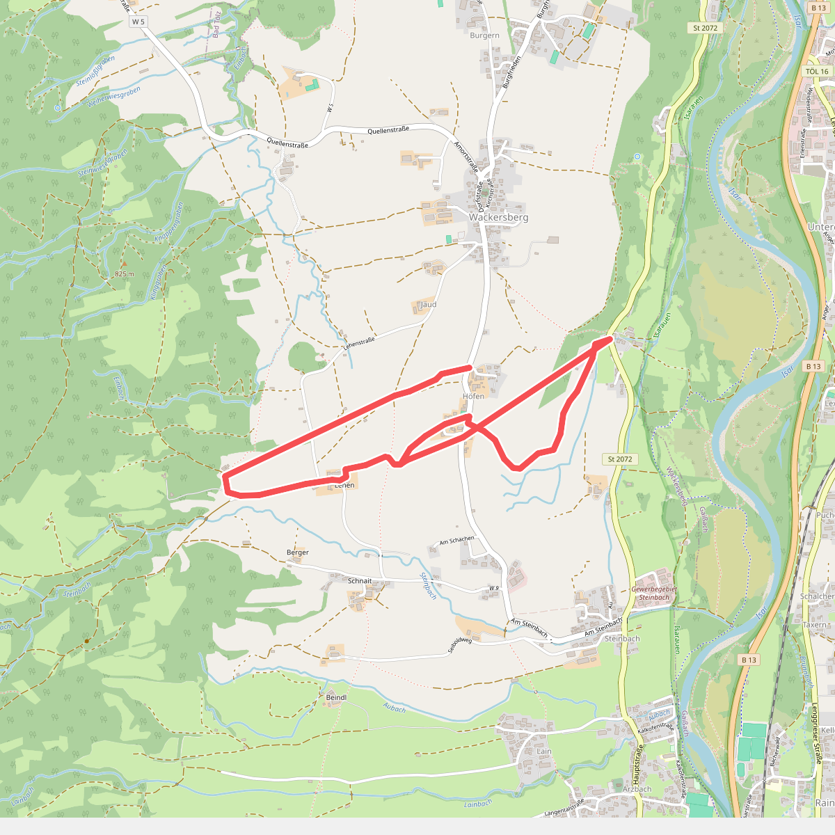 Wanderweg H 1 - Isarwinkel