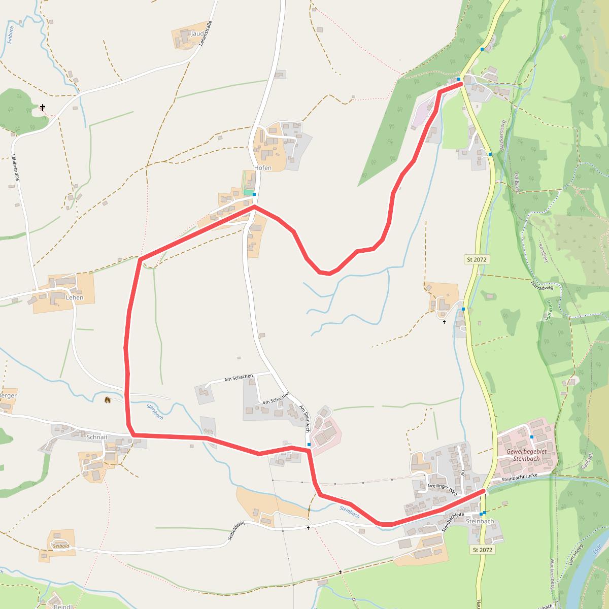 Wanderweg W 9 - Isarwinkel