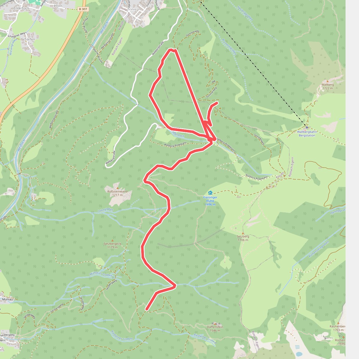 Wanderweg 618a - Wallberg