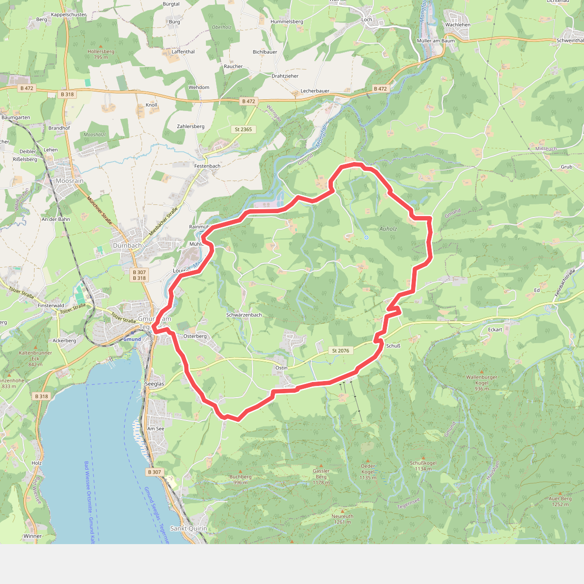 Großer Rundwanderweg Gmund