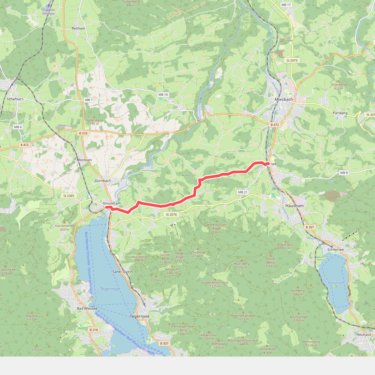 Wanderweg 545 - Agatharied/Gmund am Tegernsee