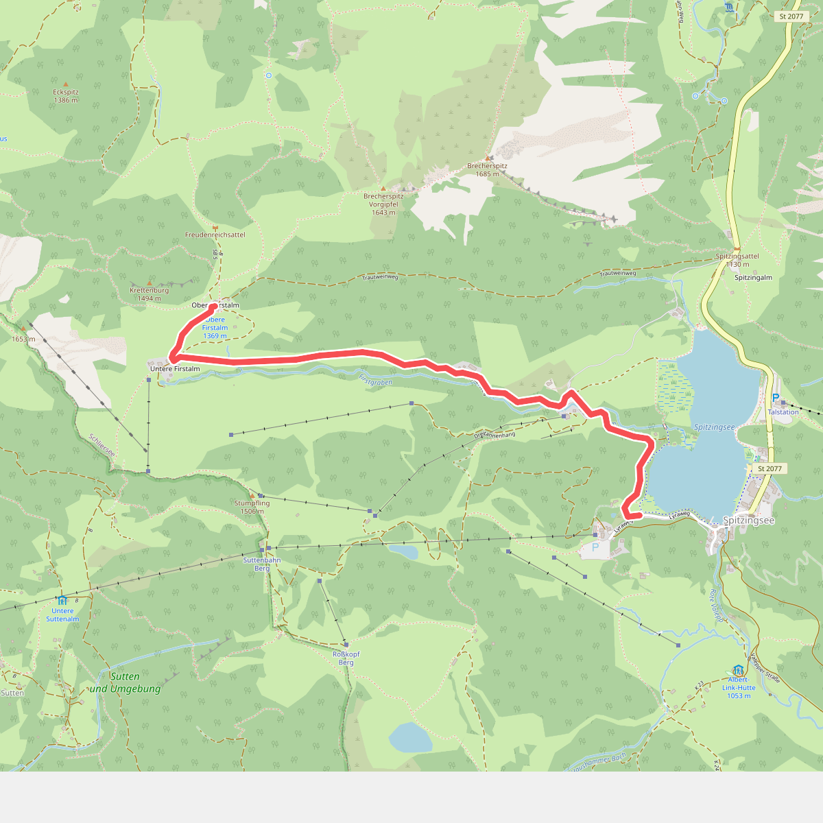 Wanderweg 637a - Spitzingsee