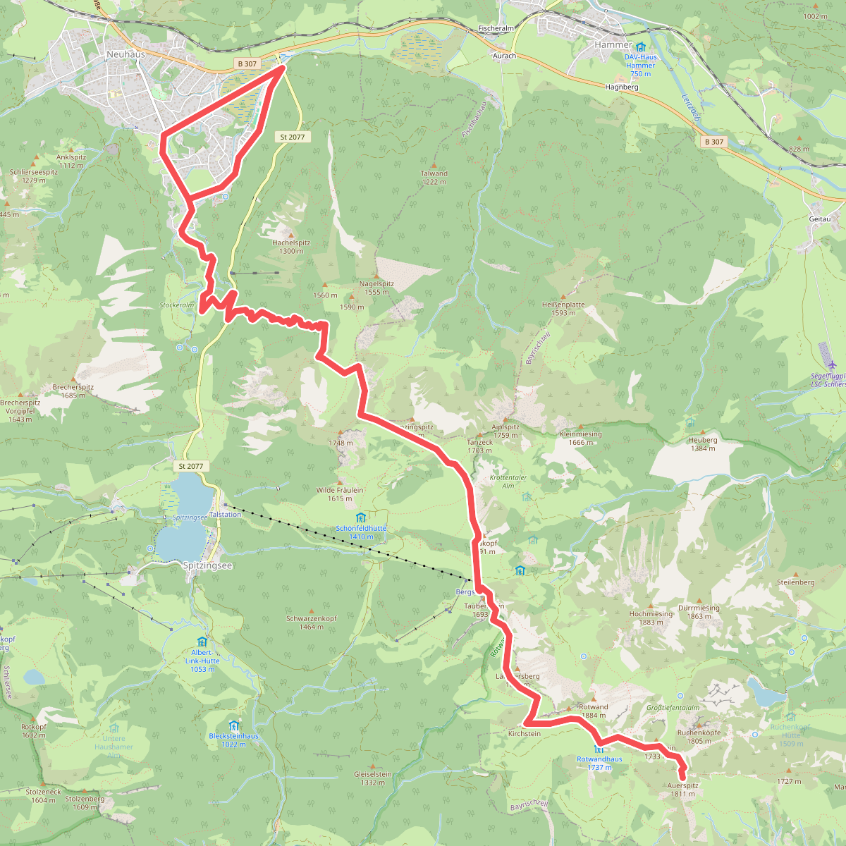 Wanderweg 642 - Spitzingsee