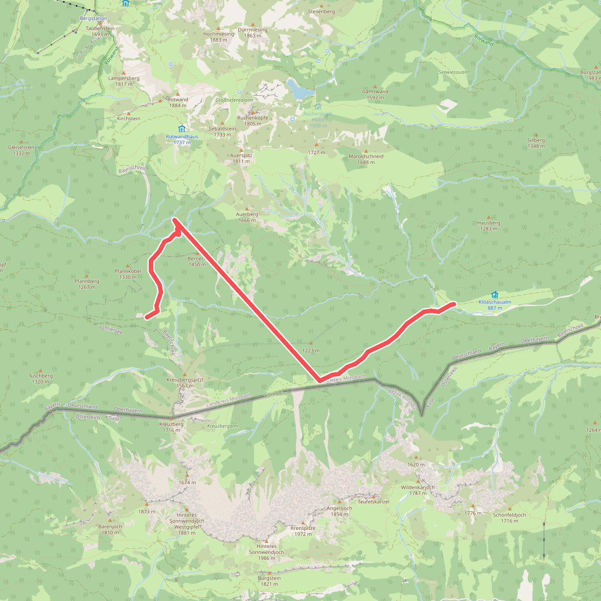 Wanderweg 647a - Rotwand