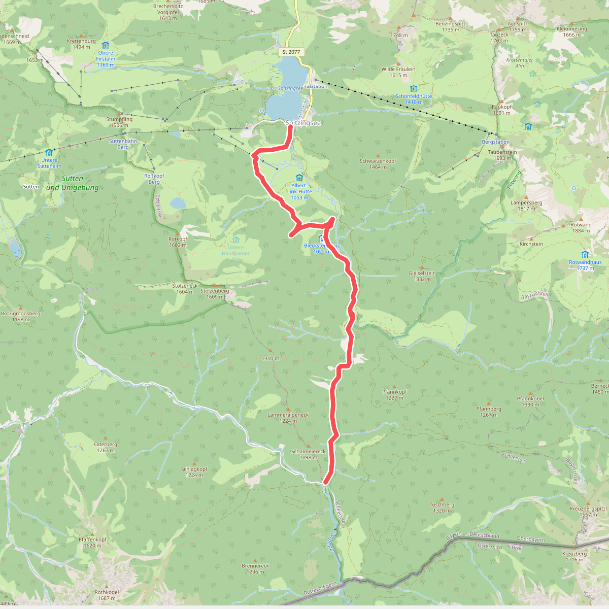Wanderweg 649 Forsthaus Valepp - Spitzingsee