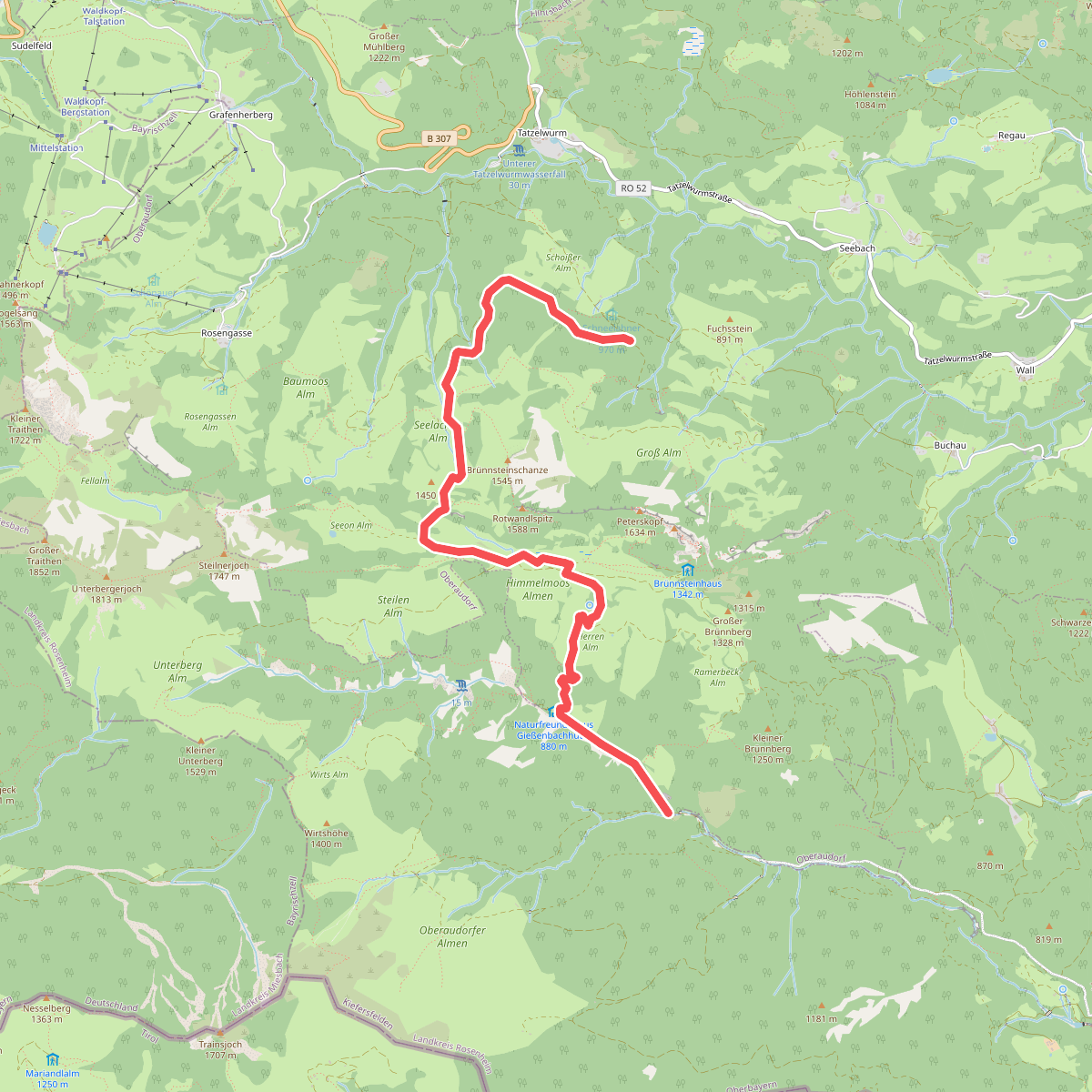 Wanderweg 653 - Brünnstein