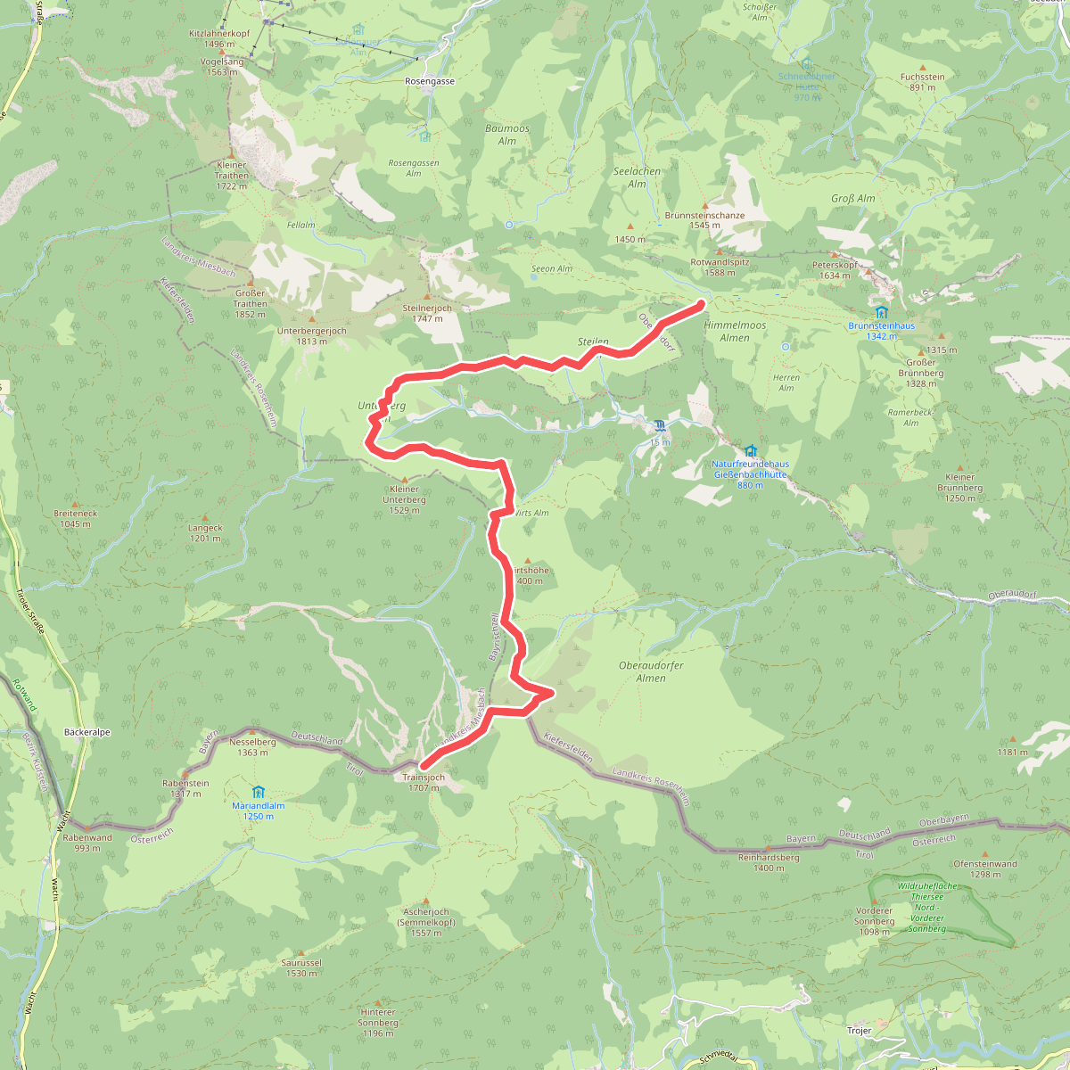 Wanderweg 659 - Trainsjoch