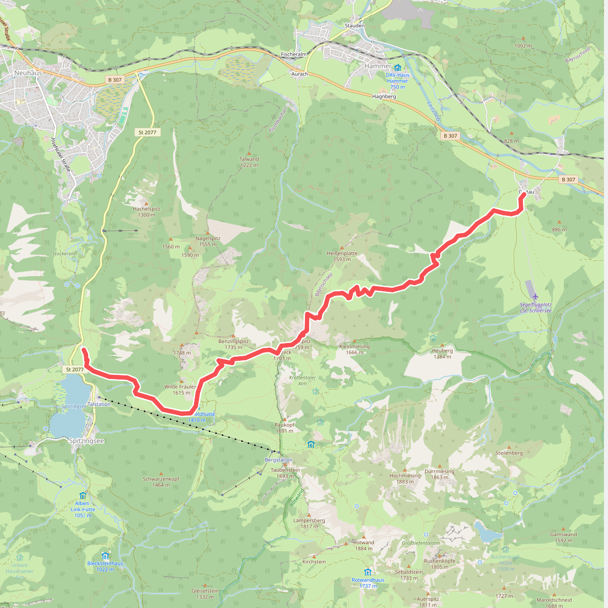 Wanderweg 643 - Spitzingsee