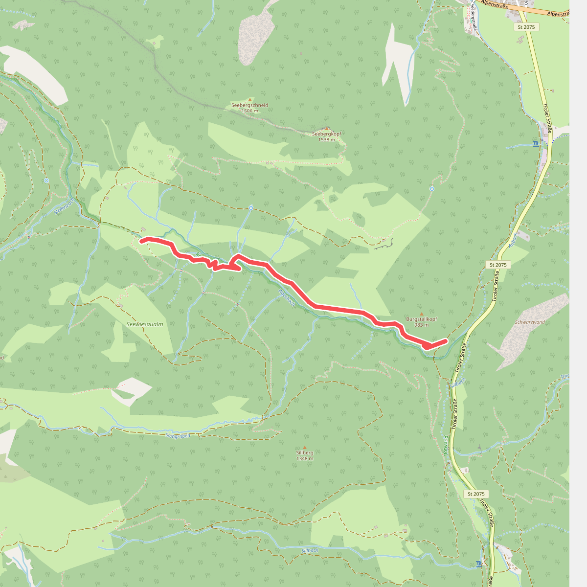 Wanderweg 545a - Bayrischzell