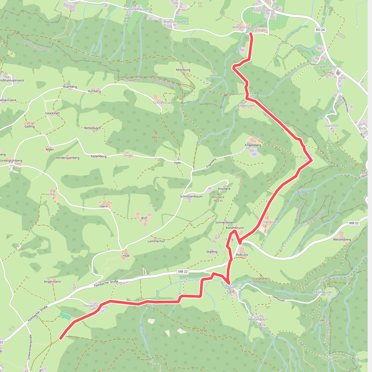 Wanderweg 589 - Fischbachau