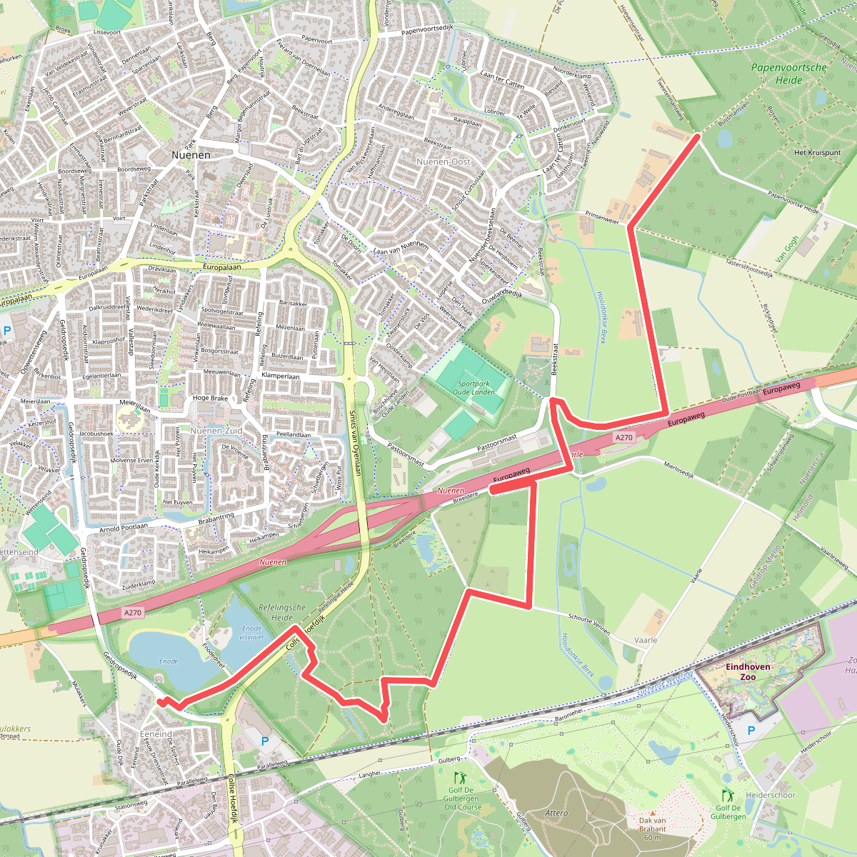 Eeneind - Papenvoortse heide · Hertog Hendrikpad etappe 9