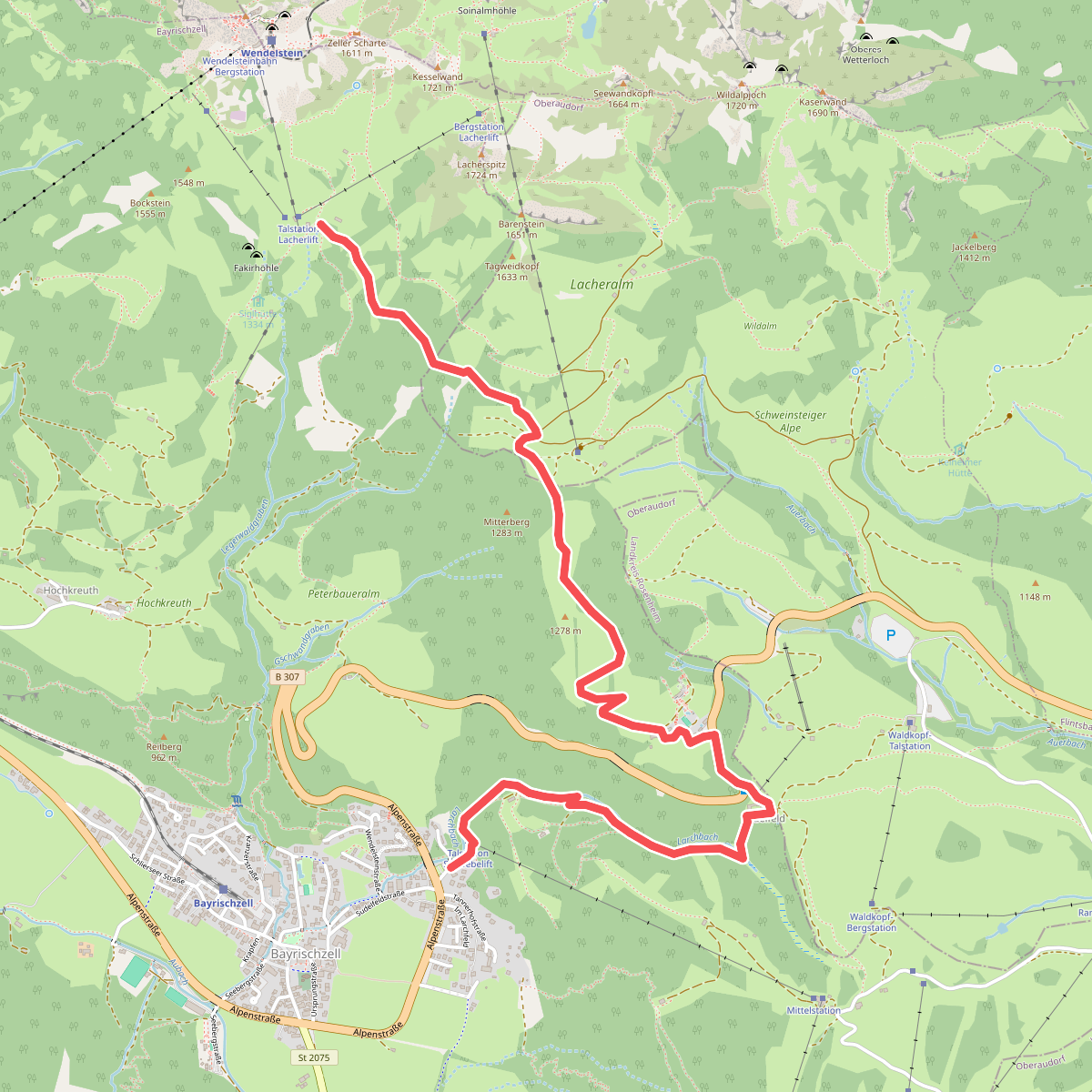 Wanderweg 660a - Bayrischzell - Wendelsteinalmen