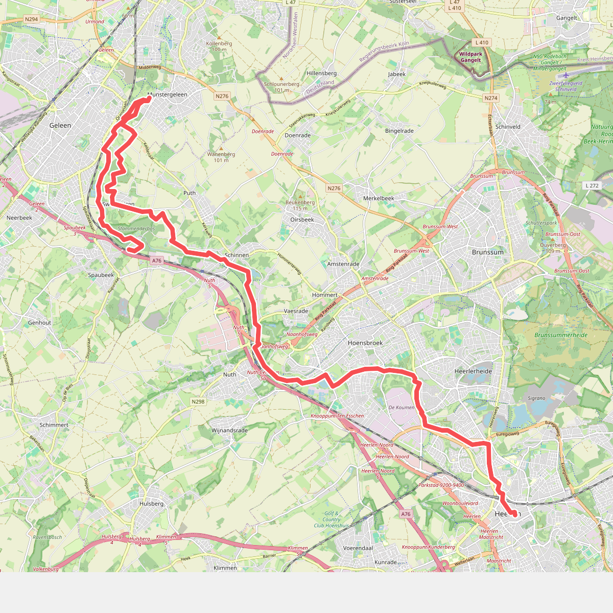 Heerlen - Mungeleen - Spaubeek · Via Coriovallum etappe 1